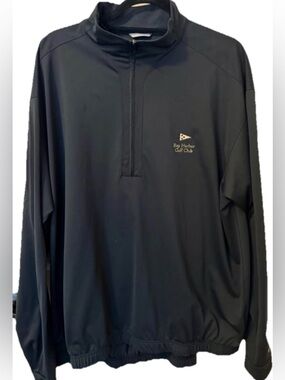 Nike Men's Black Half-Zip Golf Pullover Bay Harbor Golf Club XL